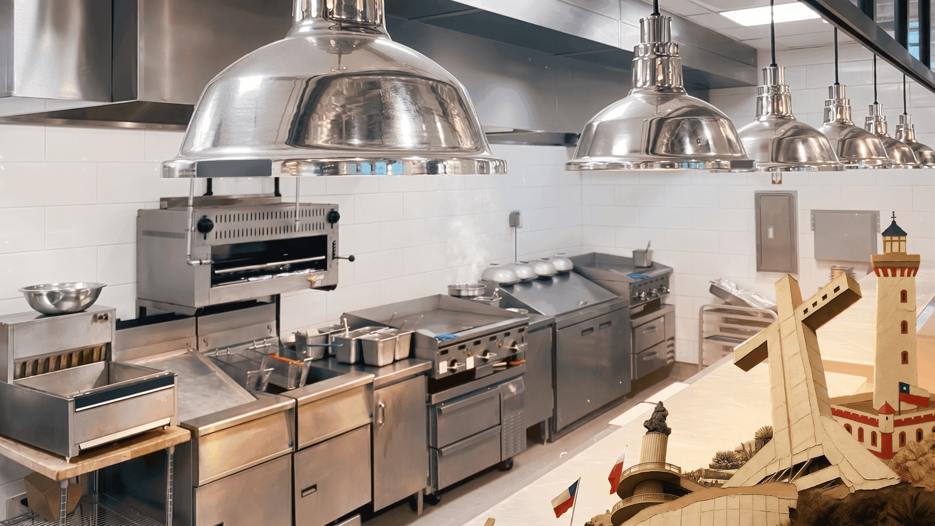 Cocina moderna con electrodomésticos